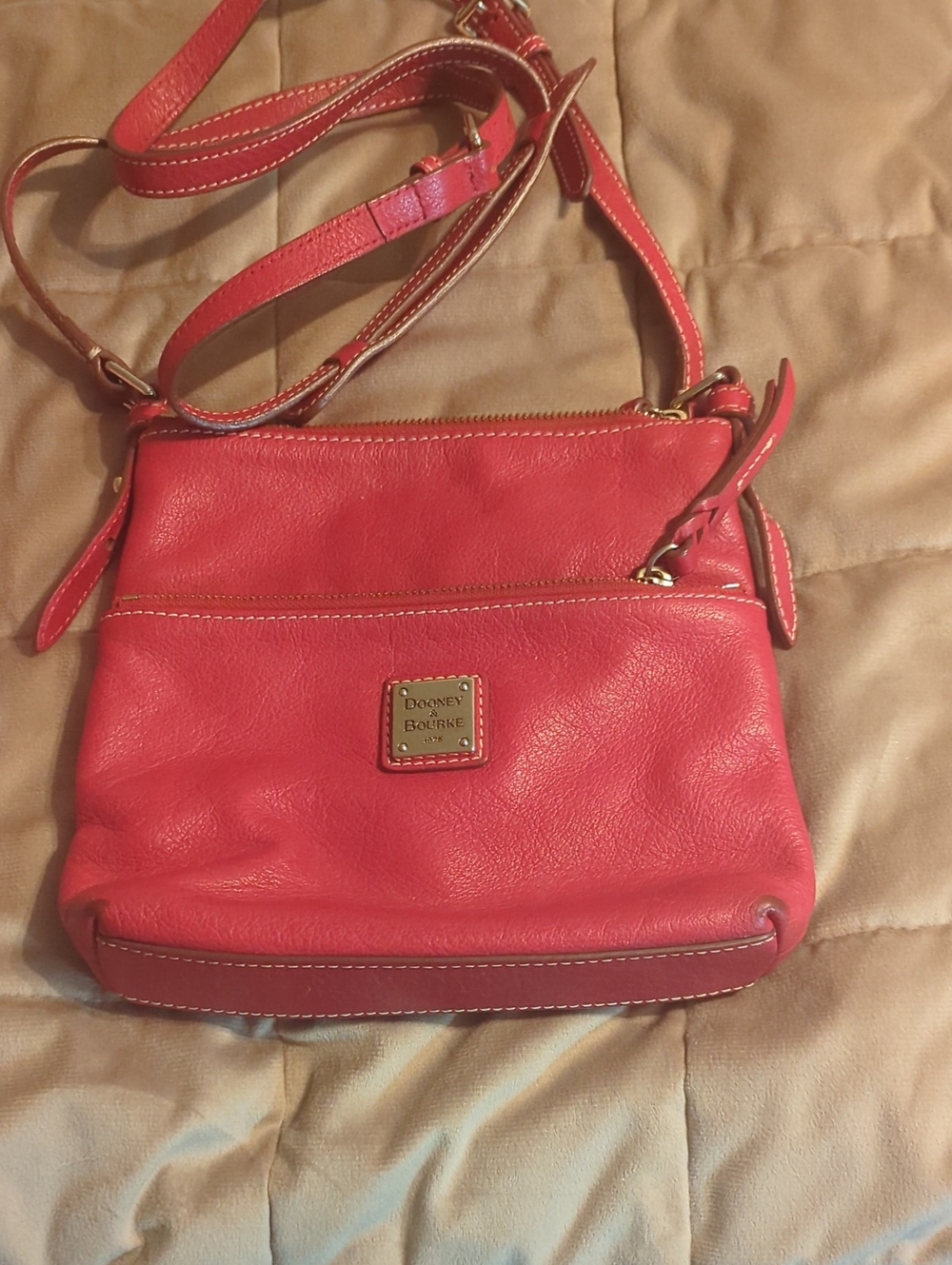 Dooney & Bourke Women's Red Leather Crossbody Bag